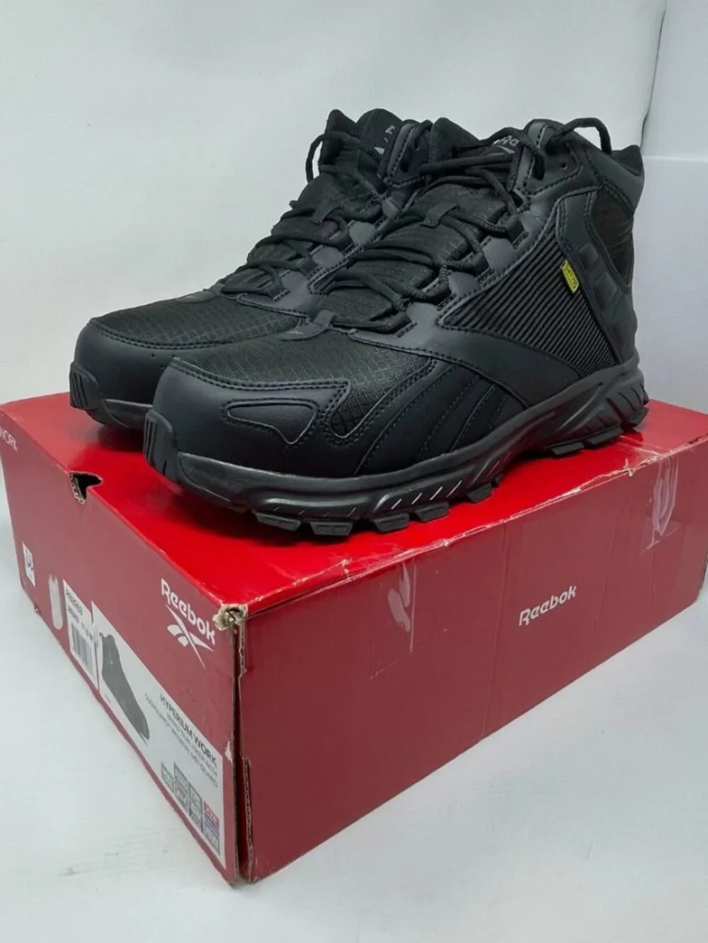 Reebok Hyperium Work Trail Hiker Boots RB3263 Men's 11.5 CushGuard NEW